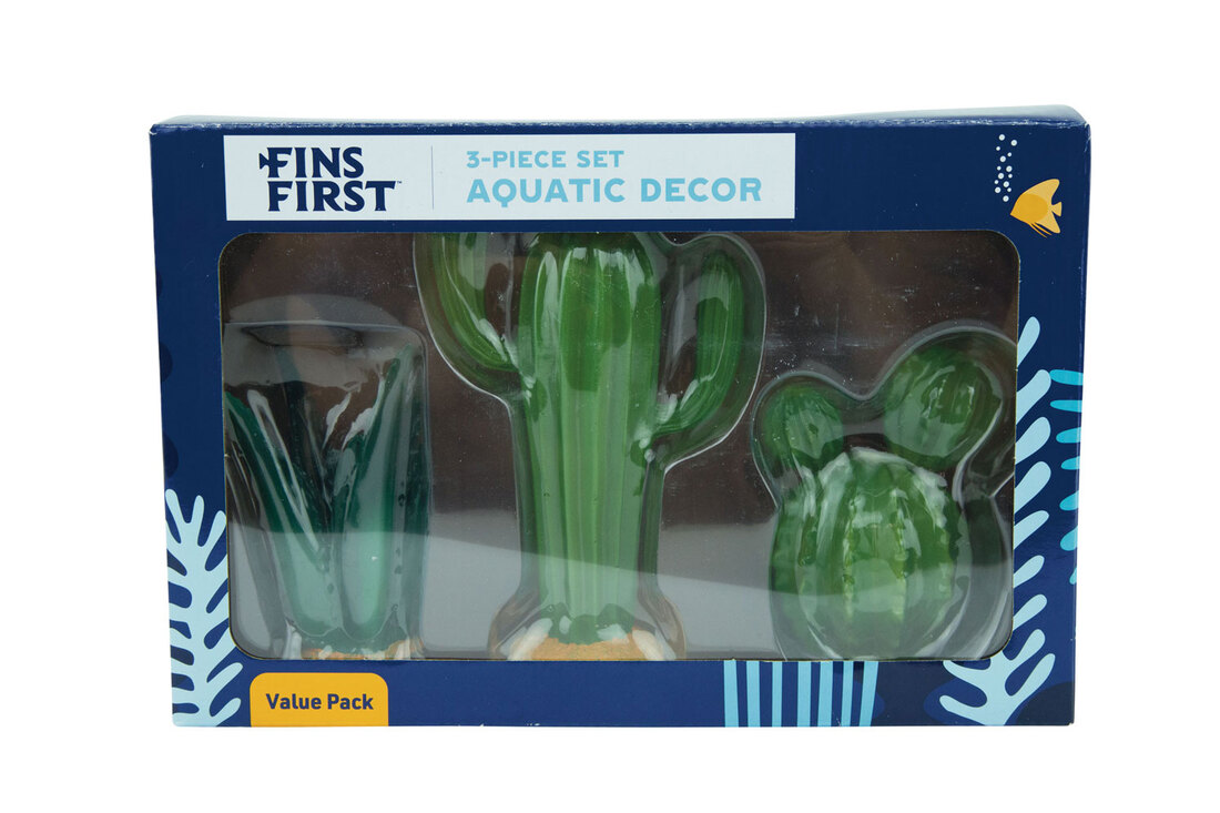 Fins First Cactus Decor 3 Piece Set