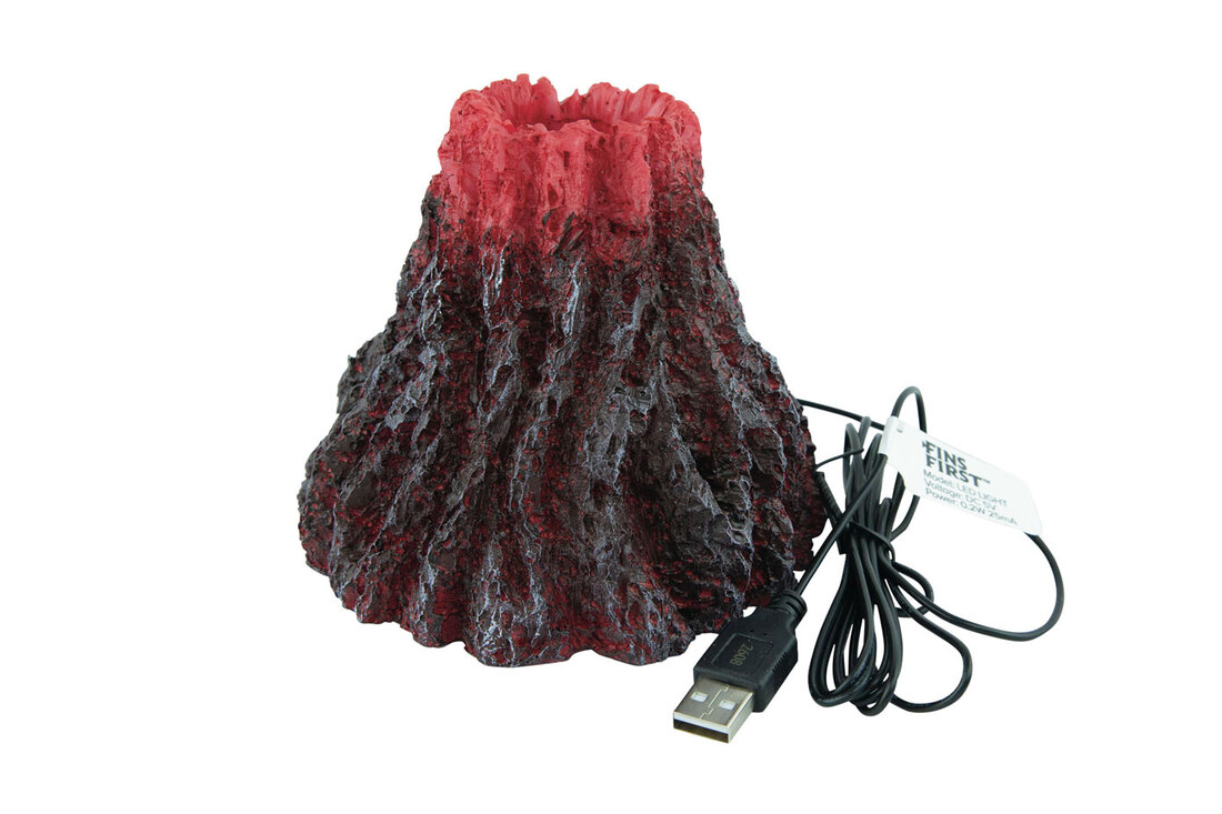 Fins First Led Light Up Sunken Volcano, Large