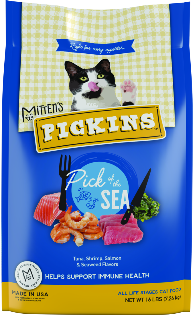 Mitten's Pickins Pick of the Sea Dry Cat Food, 16 Pounds