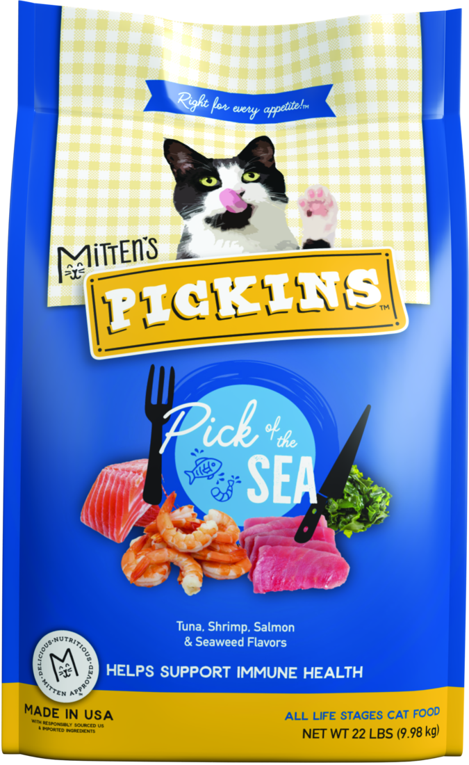 Mitten's Pickins Pick of the Sea Dry Cat Food, 22 Pounds