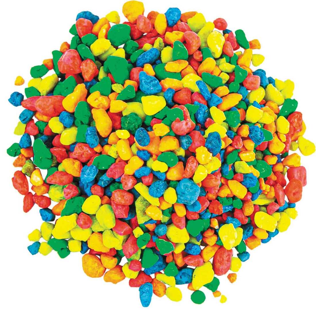 Fins First Gravel Rainbow Splash, 5 Pounds