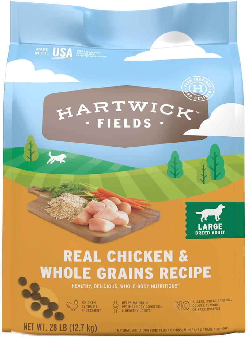 Hartwick Fields Large Breed Adult Chicken & Whole Grains Recipe, 28 Pounds