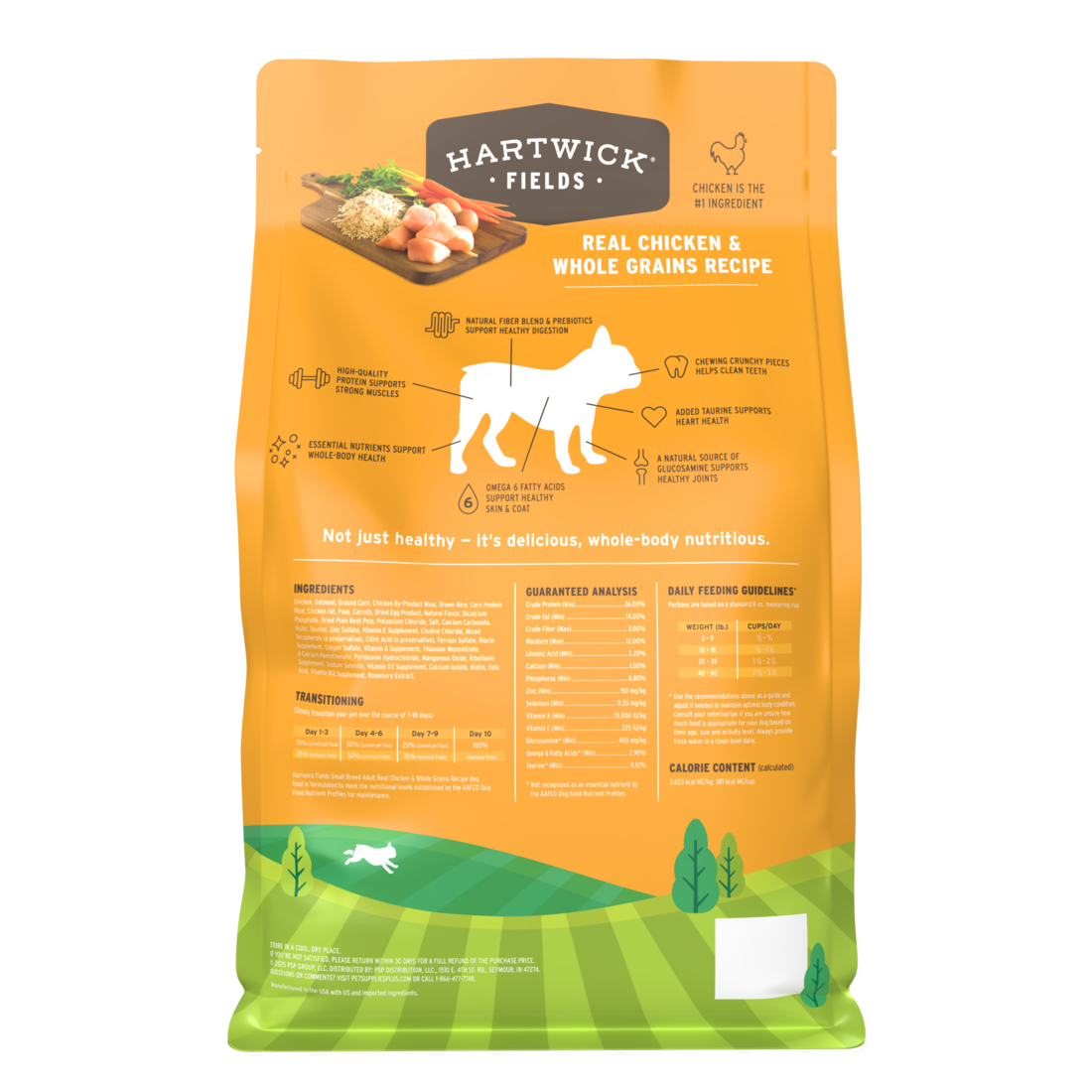 Hartwick Fields Small Breed Adult Real Chicken & Whole Grains Recipe, 6 Pounds