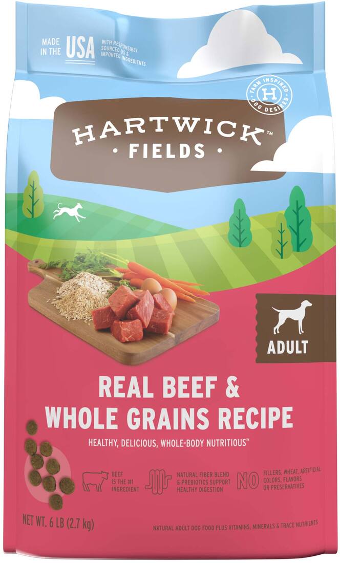 Hartwick Fields Adult Real Beef & Whole Grains Recipe, 6 Pounds