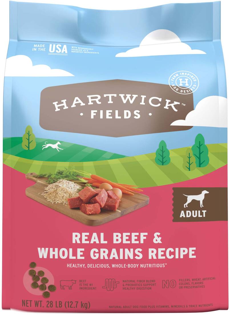 Hartwick Fields Adult Real Beef & Whole Grains Recipe, 28 Pounds