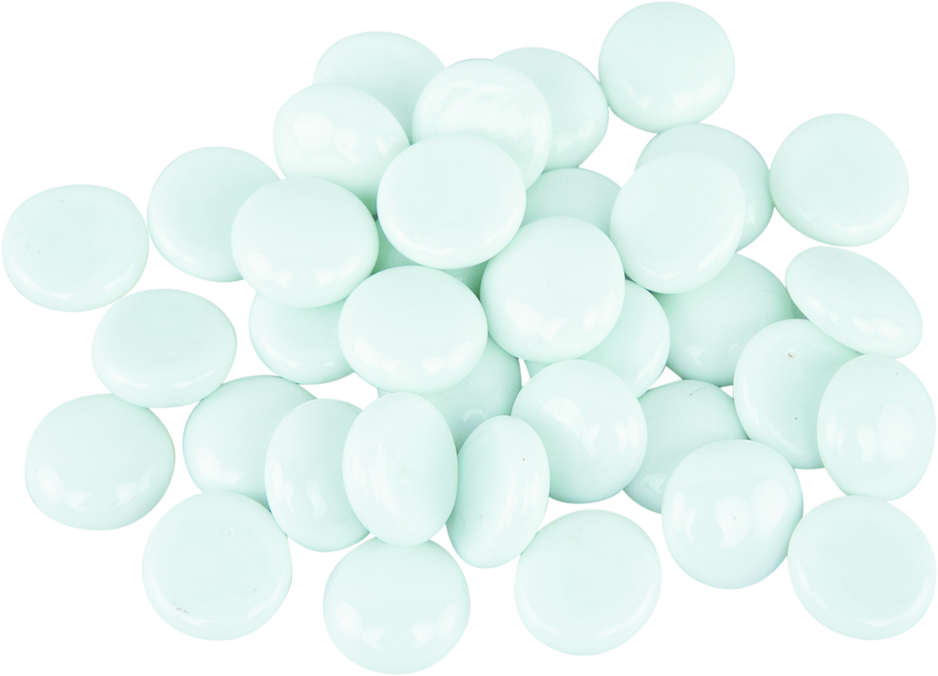 Fins First Accent Gravel, Opal Glass Rocks, 12 Ounces
