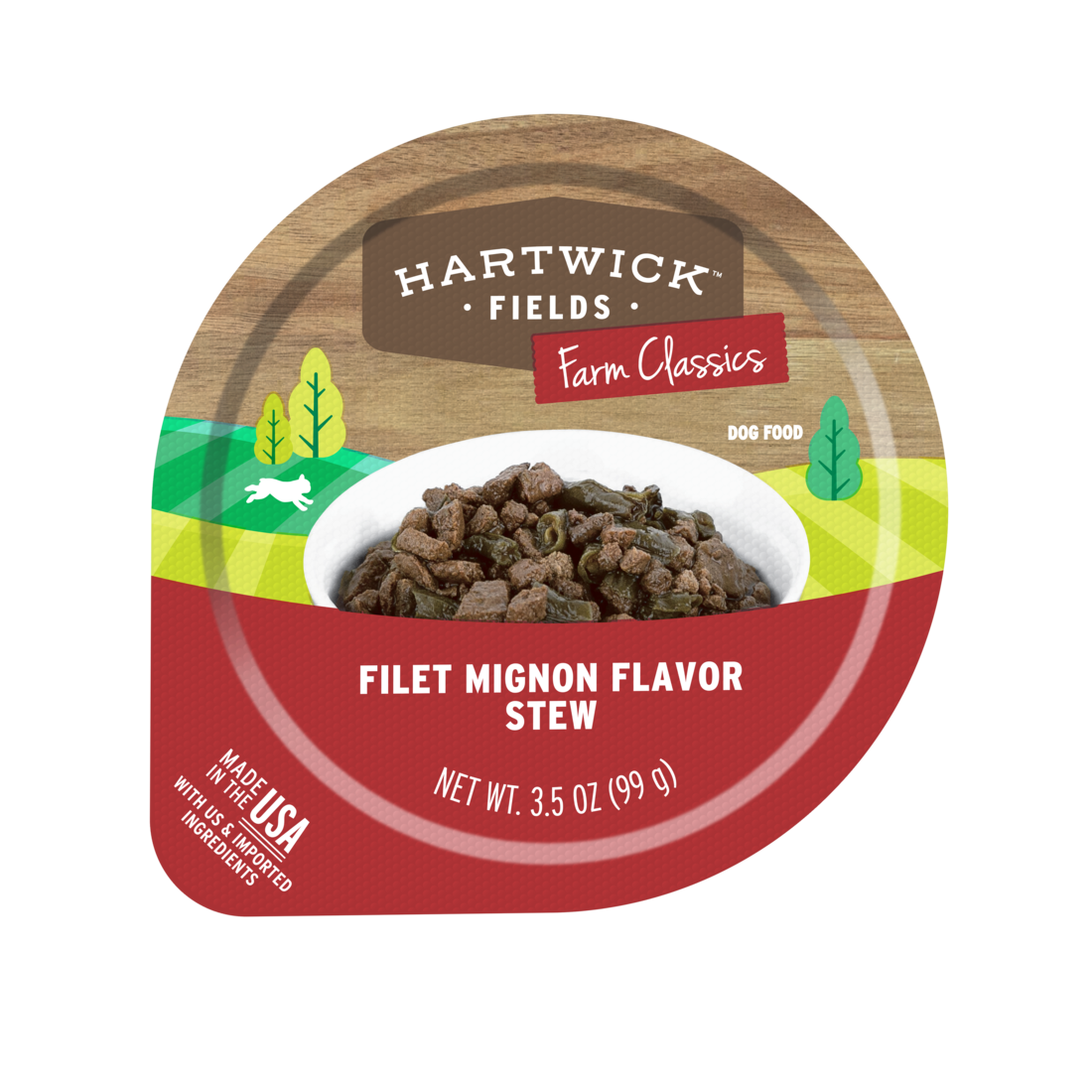 Hartwick Fields Loaf In Sauce Adult Filet Mignon Wet Dog Food, 3.5 Ounces