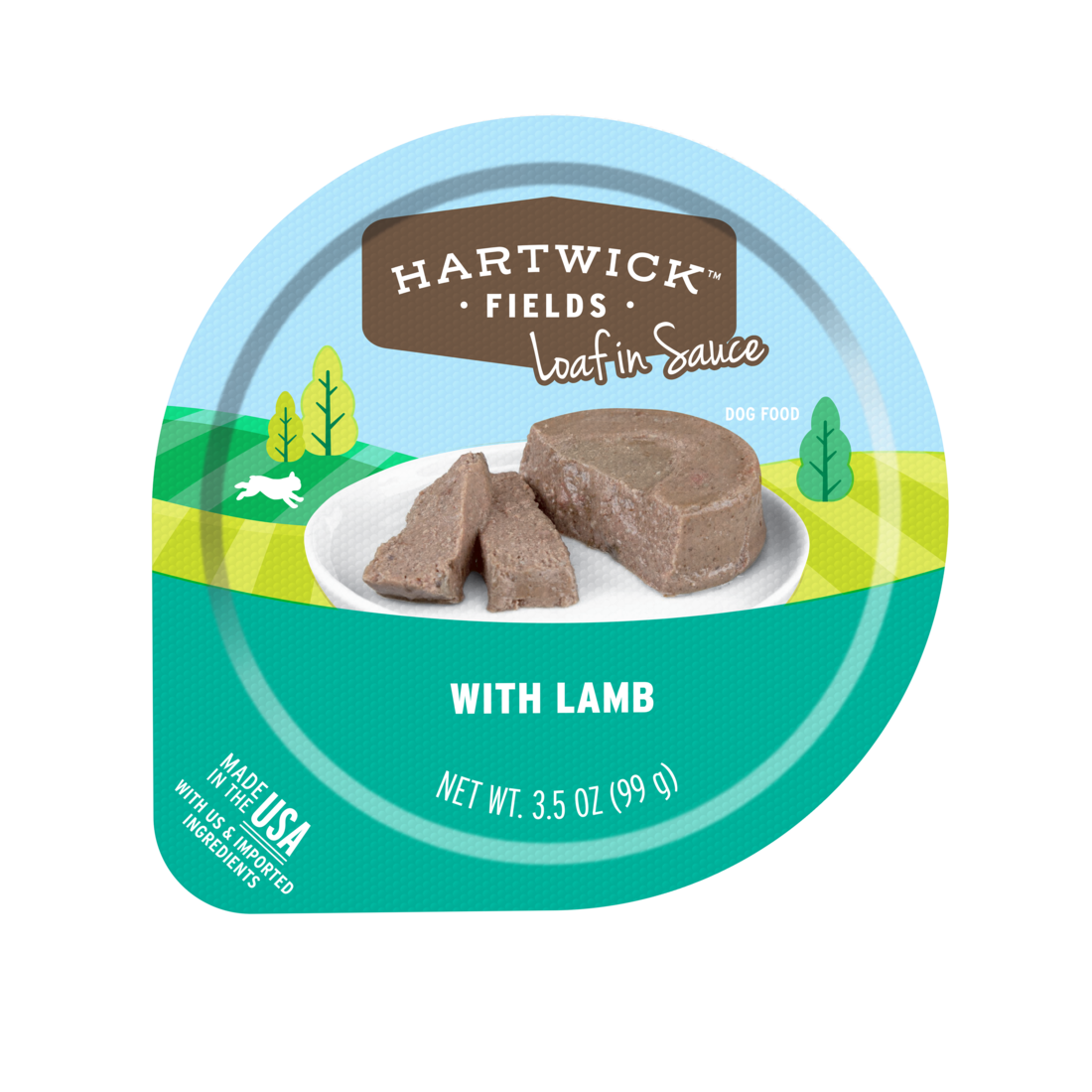 Hartwick Fields Loaf In Sauce Adult Lamb Wet Dog Food, 3.5 Ounces