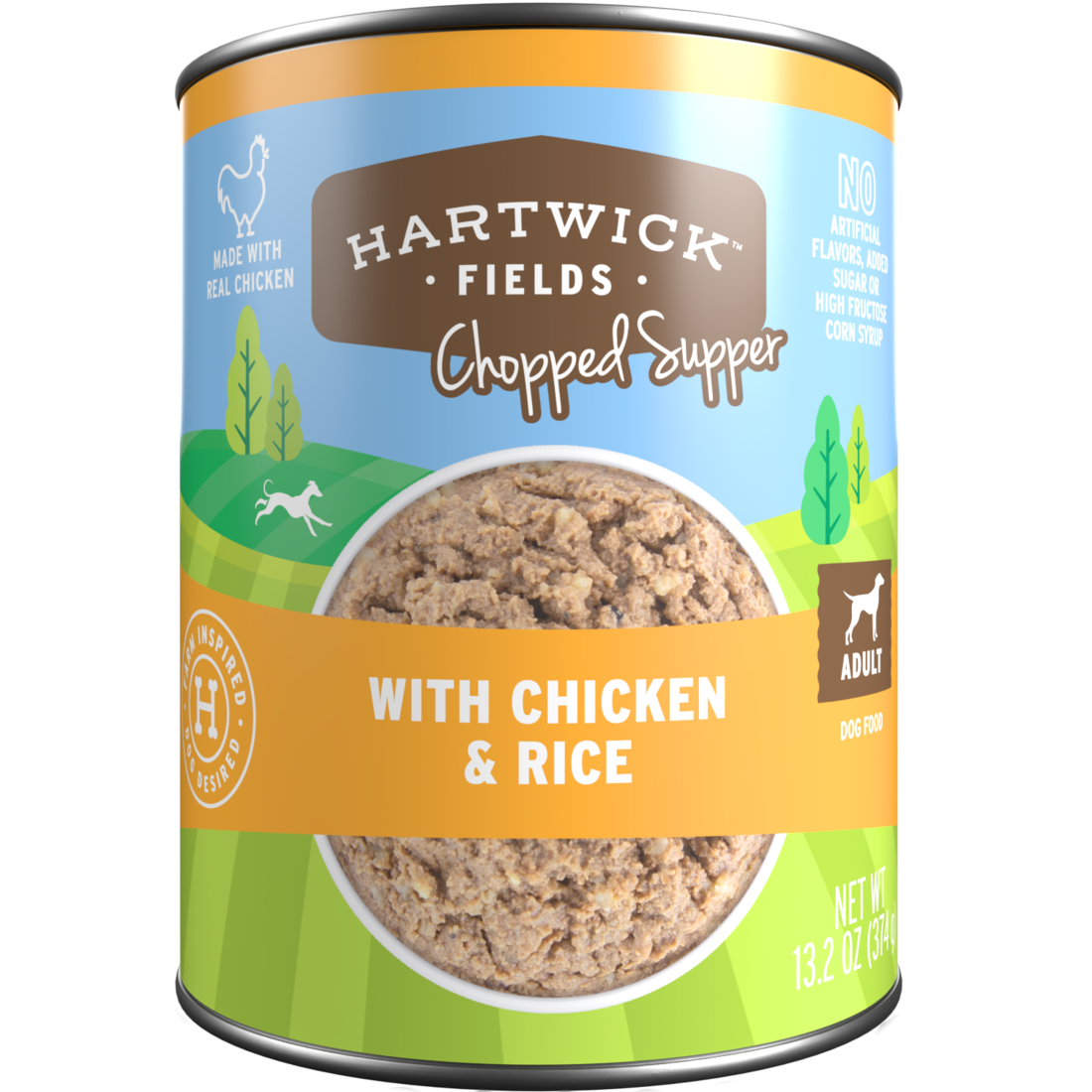 Hartwick Fields Adult Chopped Supper With Chicken & Rice Wet Dog Food, 13.2 Ounces