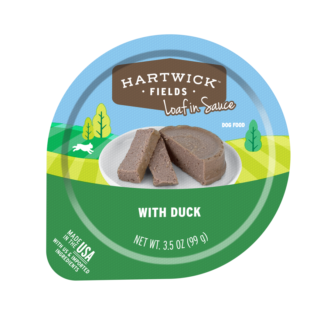 Hartwick Fields Loaf in Sauce Adult Duck Wet Dog Food, 3.5 Ounces