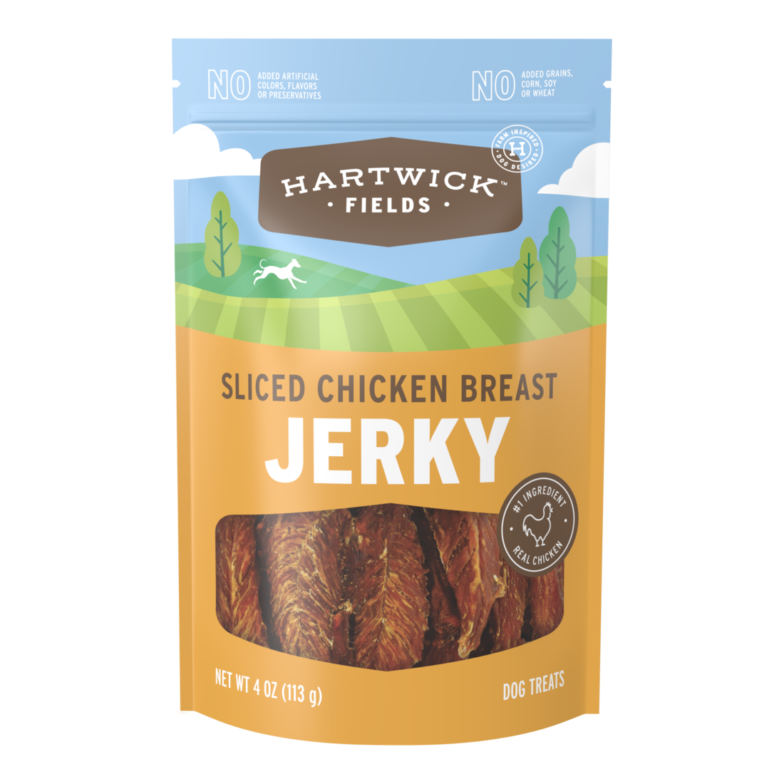 Hartwick Fields Sliced Chicken Breast Jerky, 4 Ounces