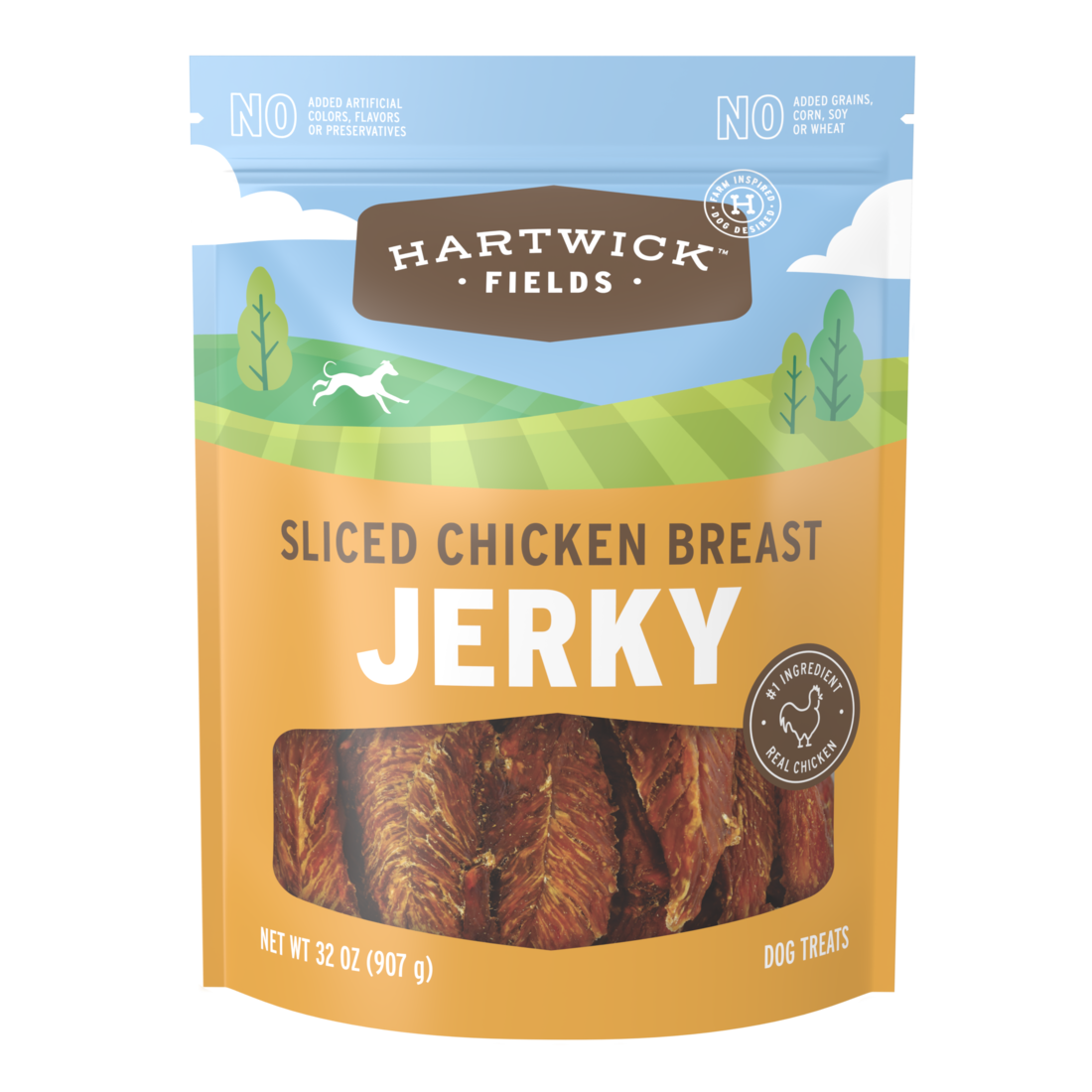 Hartwick Fields Sliced Chicken Breast Jerky, 32 Ounces