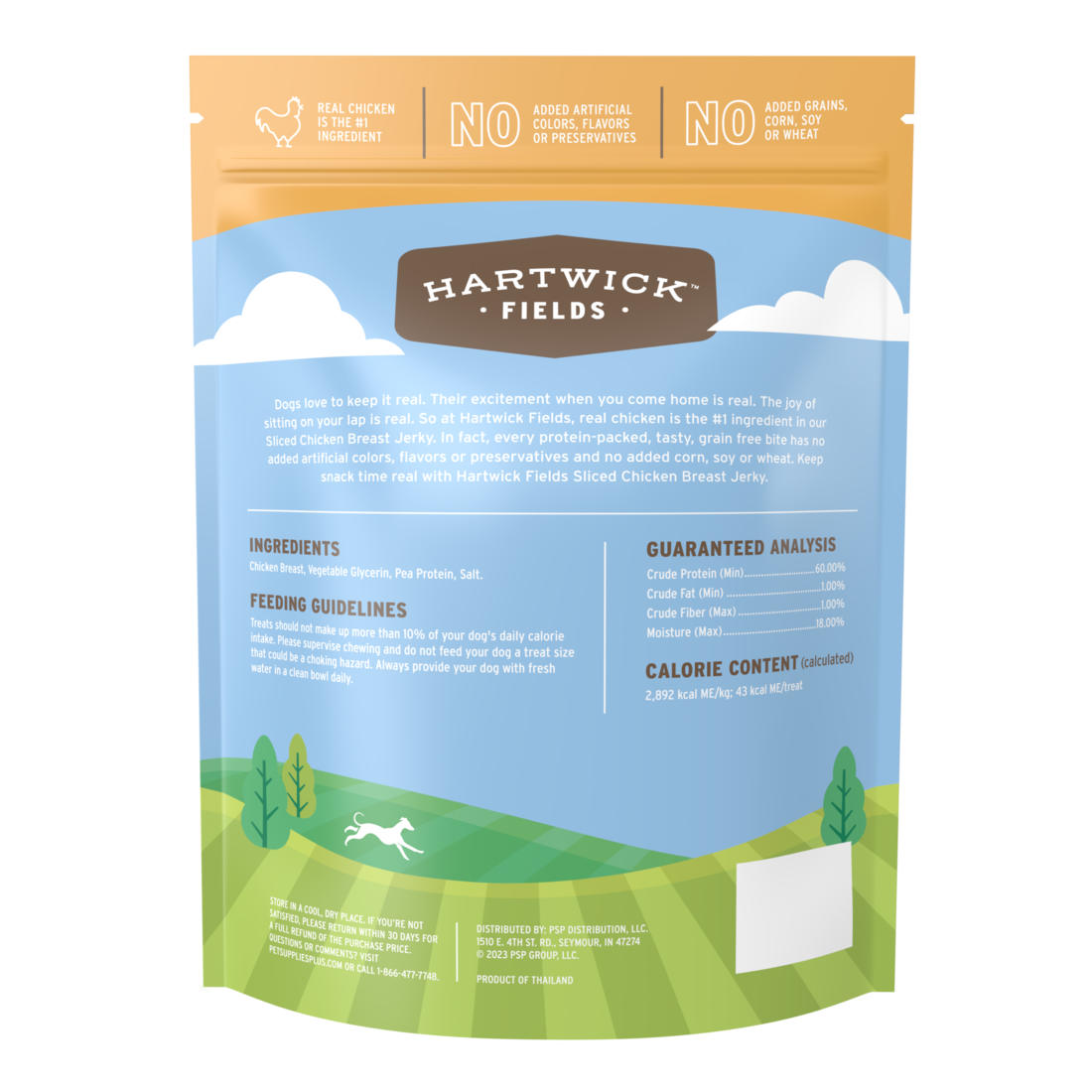 Hartwick Fields Sliced Chicken Breast Jerky, 32 Ounces