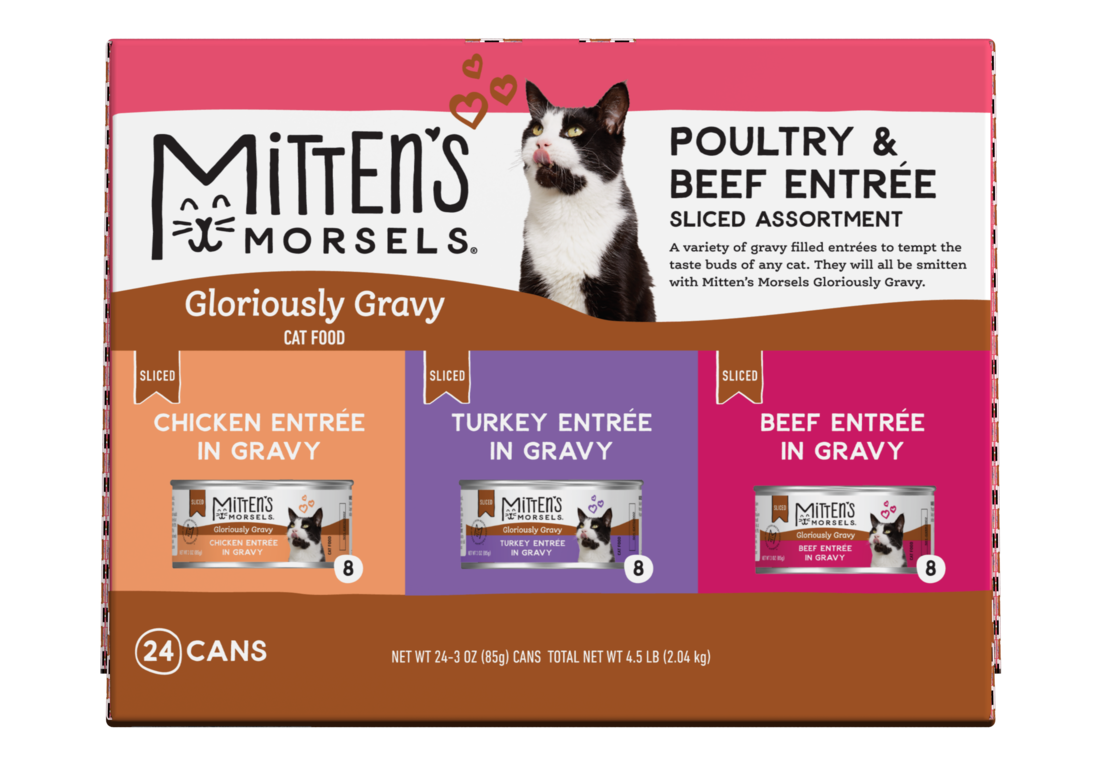 Mitten's Morsels Gloriously Gravy Sliced Variety Pack 24 ct/ 3oz