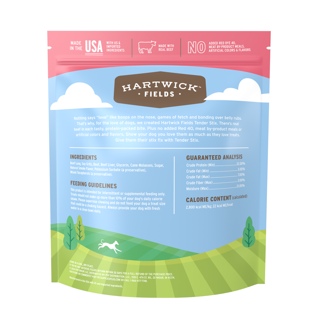 Hartwick Fields Tender Stix Lean Beef Flavor Dog Treats, 22.5 Ounces