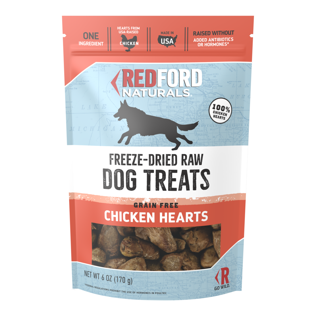Redford Naturals Freeze-Dried Raw Grain Free Dog Treats, Chicken