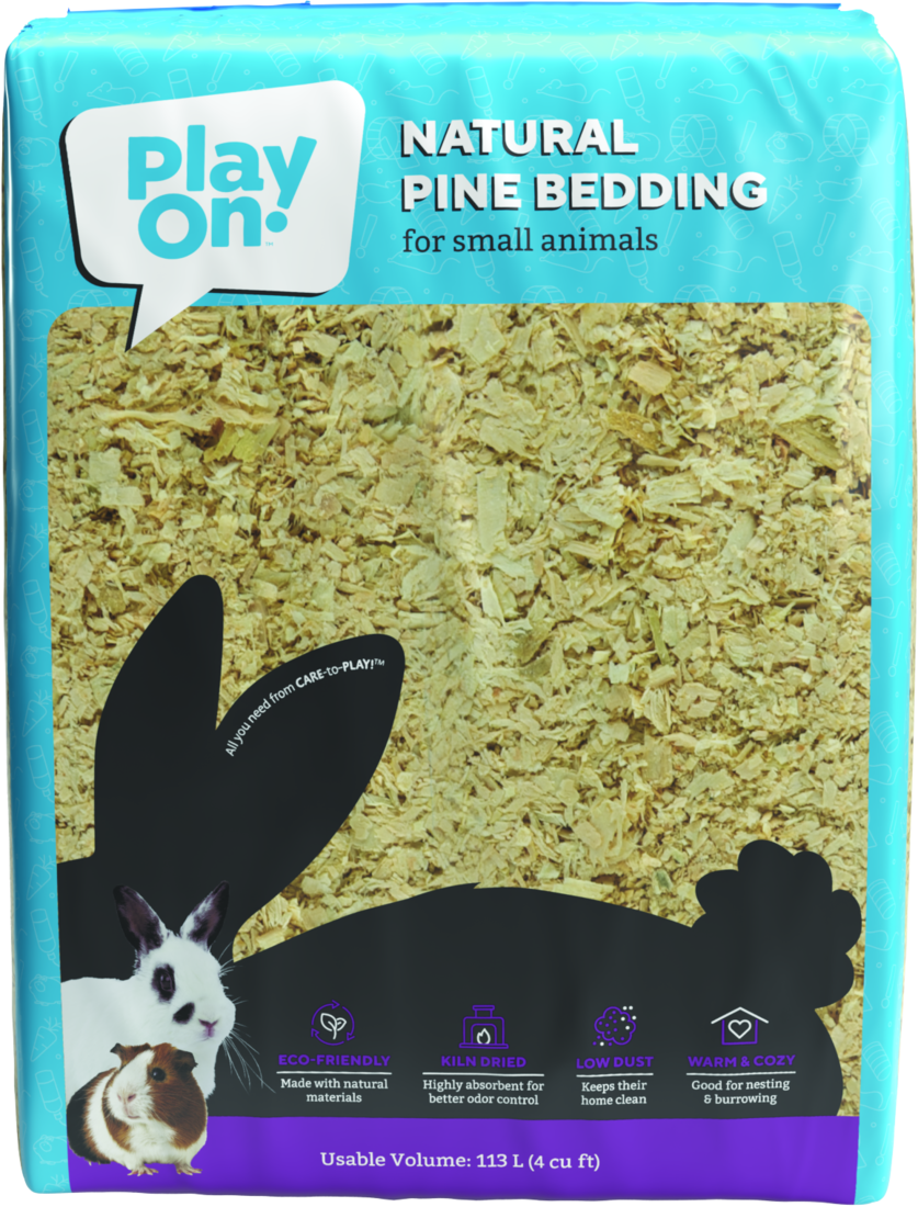 Play On Natural Pine Small Animal Bedding, 113 Liters | Pet