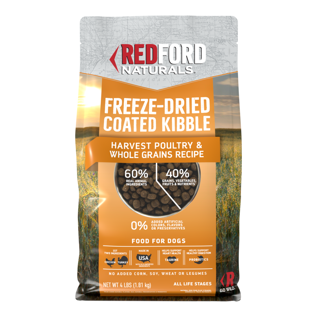 Dog Food Dry Food Redford Naturals Freeze-Dried Coated Kibble Dry Dog ...