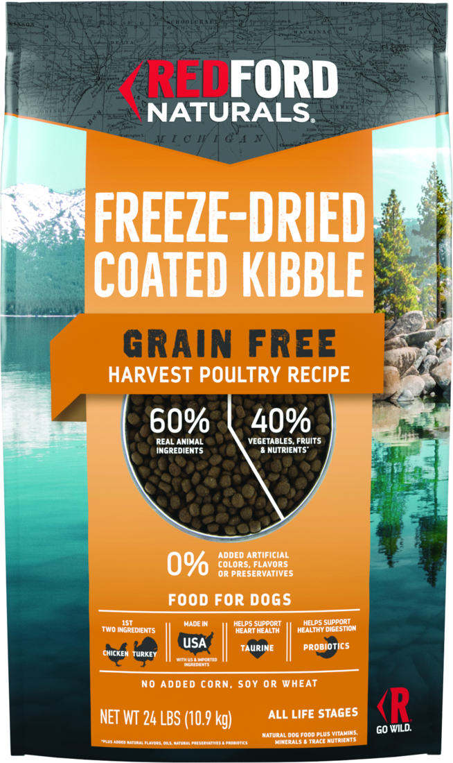 Dog Food Dry Food Redford Naturals Grain Free Freeze-Dried Coated ...