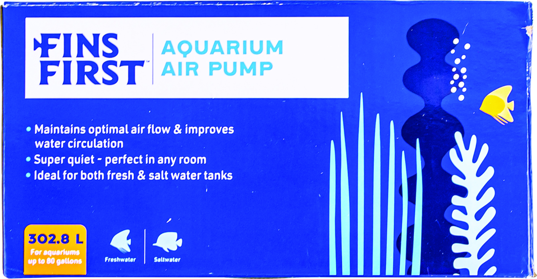 Fins First Air Pump, 80 Gallon