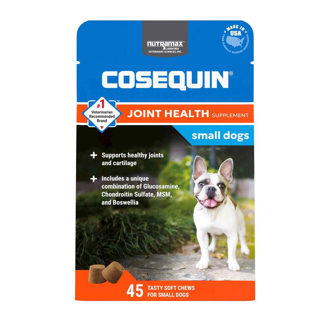 Nutramax Cosequin Minis Joint Health Supplement for Small Dogs, 45 Soft Chews