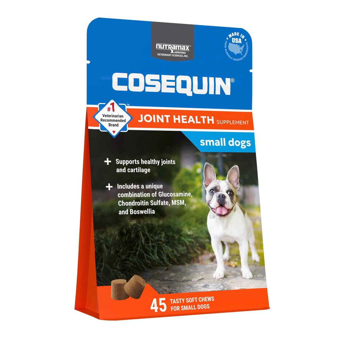 Nutramax Cosequin Minis Joint Health Supplement for Small Dogs, 45 Soft Chews