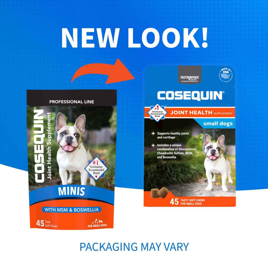 Nutramax Cosequin Minis Joint Health Supplement for Small Dogs, 45 Soft Chews