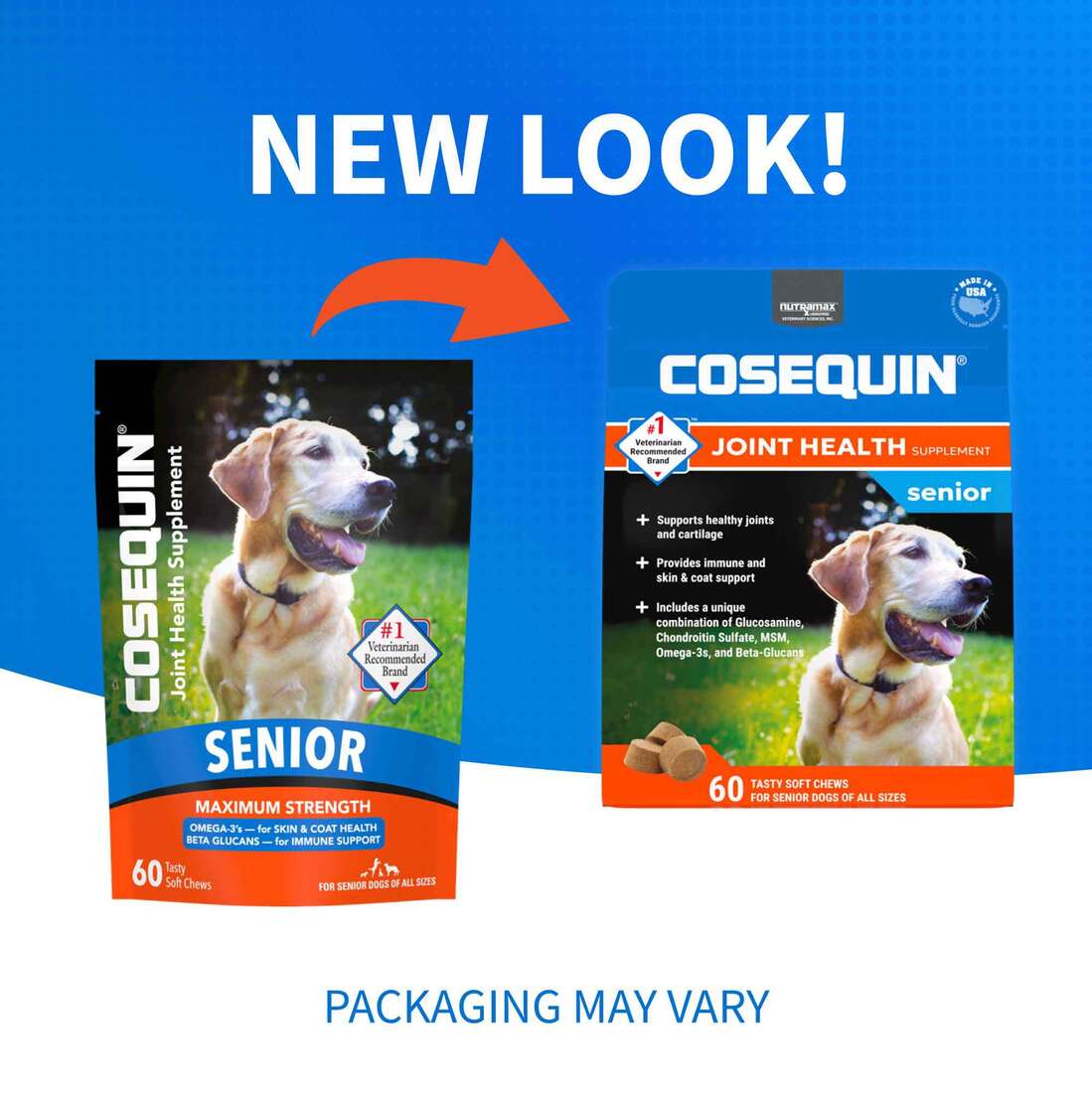 Nutramax Cosequin Senior Joint Health Supplement for Senior Dogs, 60 Soft Chews