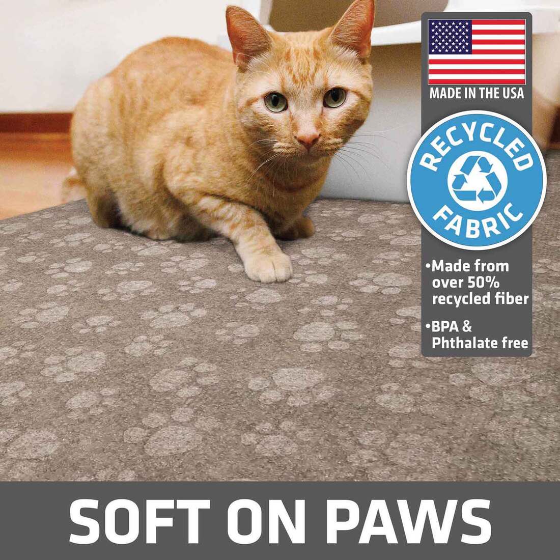 Drymate Cat Litter Mat, Debossed Trapping Taupe, 28 X 34