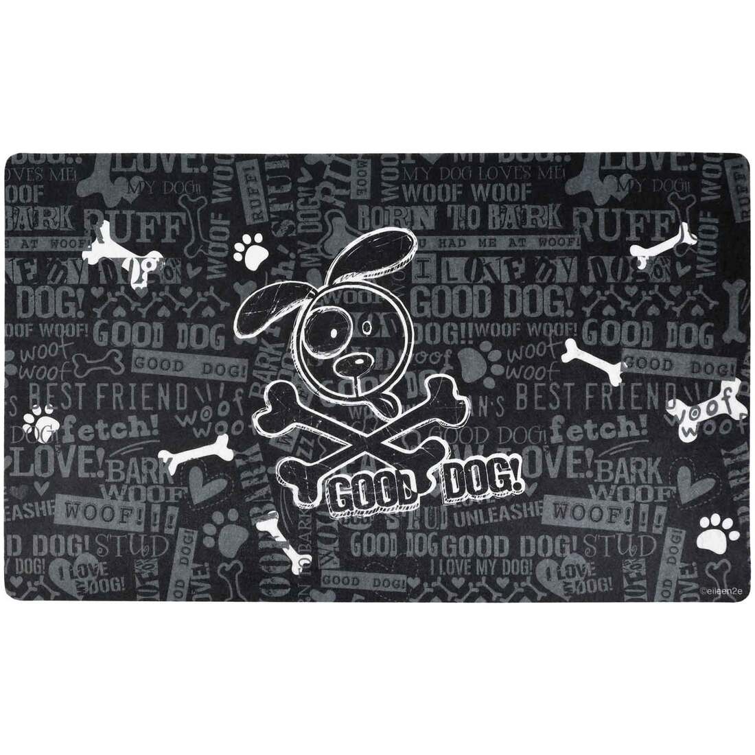 Drymate Pet Placemat, Cross Bones Print