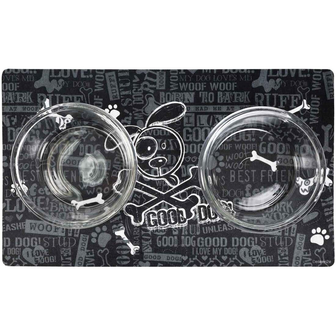 Drymate Pet Placemat, Cross Bones Print