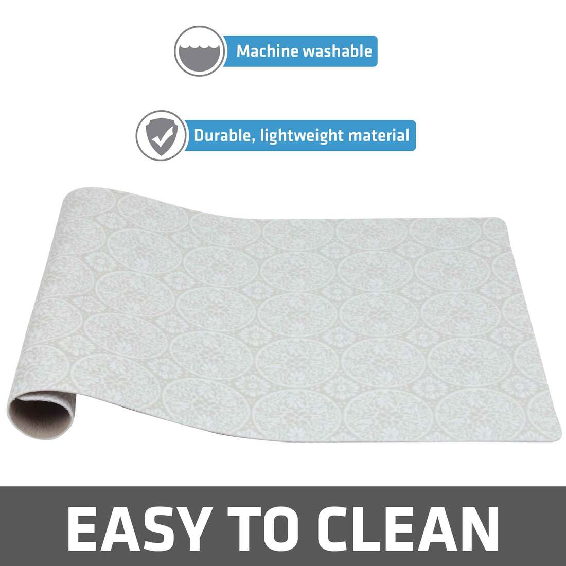 Drymate Pet Bowl Placemat, Tan Global, 12" x 20"