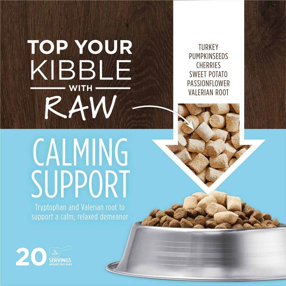 Instinct Raw Boost Mixers Tranquility Freeze-Dried Dog Food Topper, 0.75 Ounces
