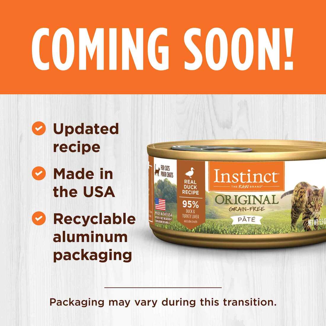 Instinct Original Duck Wet Cat Food, 5.5 Ounce Can