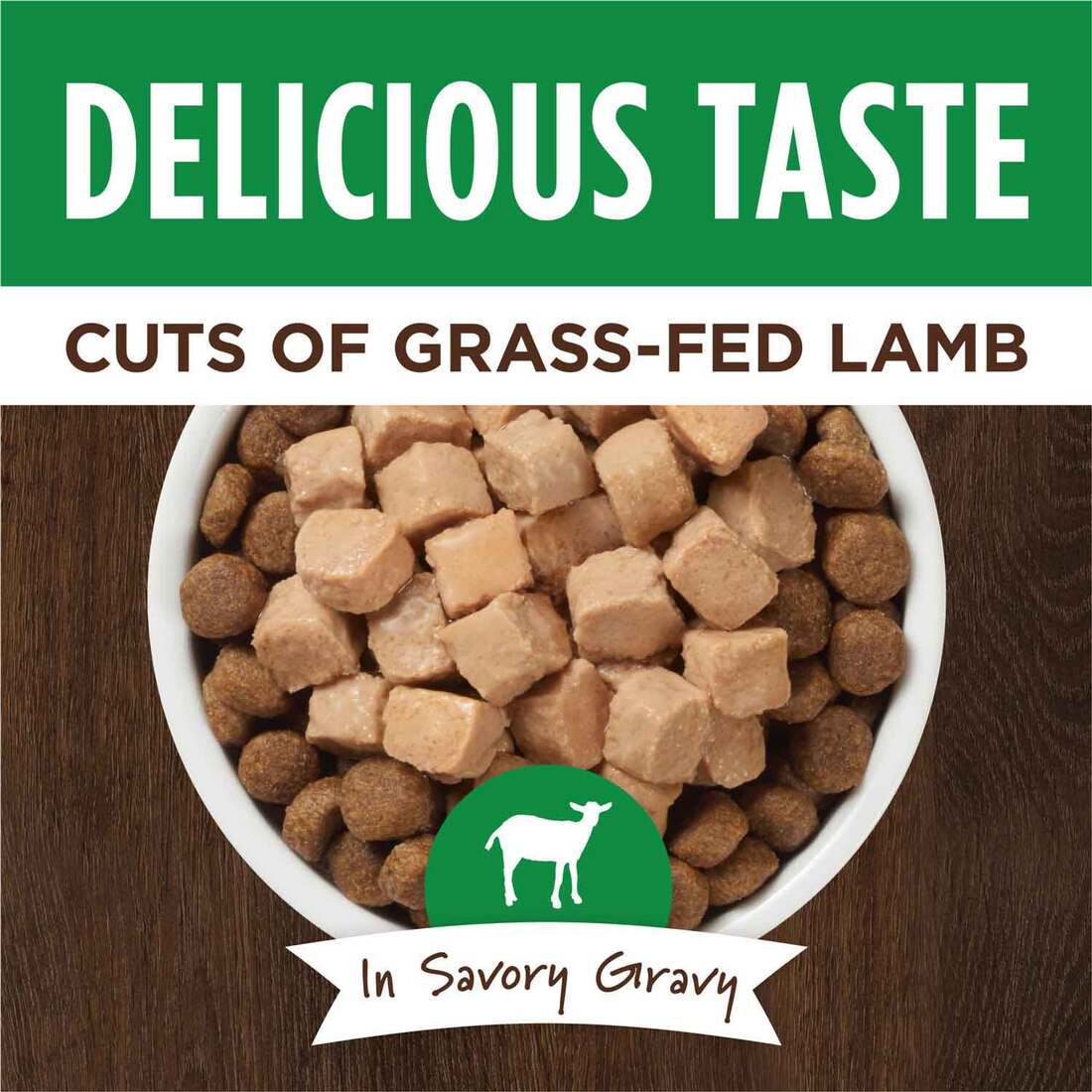 Instinct Healthy Cravings Grain-Free Cuts & Gravy Real Lamb Recipe in Savory Gravy Wet Dog Food Topp