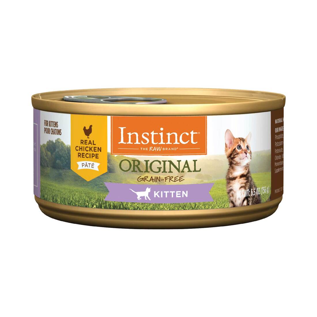 Instinct Original Kitten Chicken Wet Cat Food, 5.5 Ounce Can