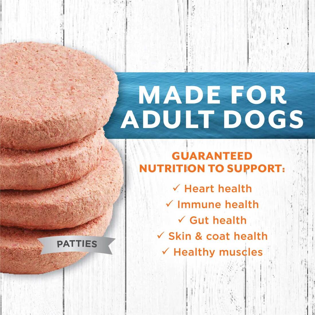 Instinct Raw Longevity Adult Frozen Pollock Patties Dog Food, 6 Pounds - Not Available for Delivery