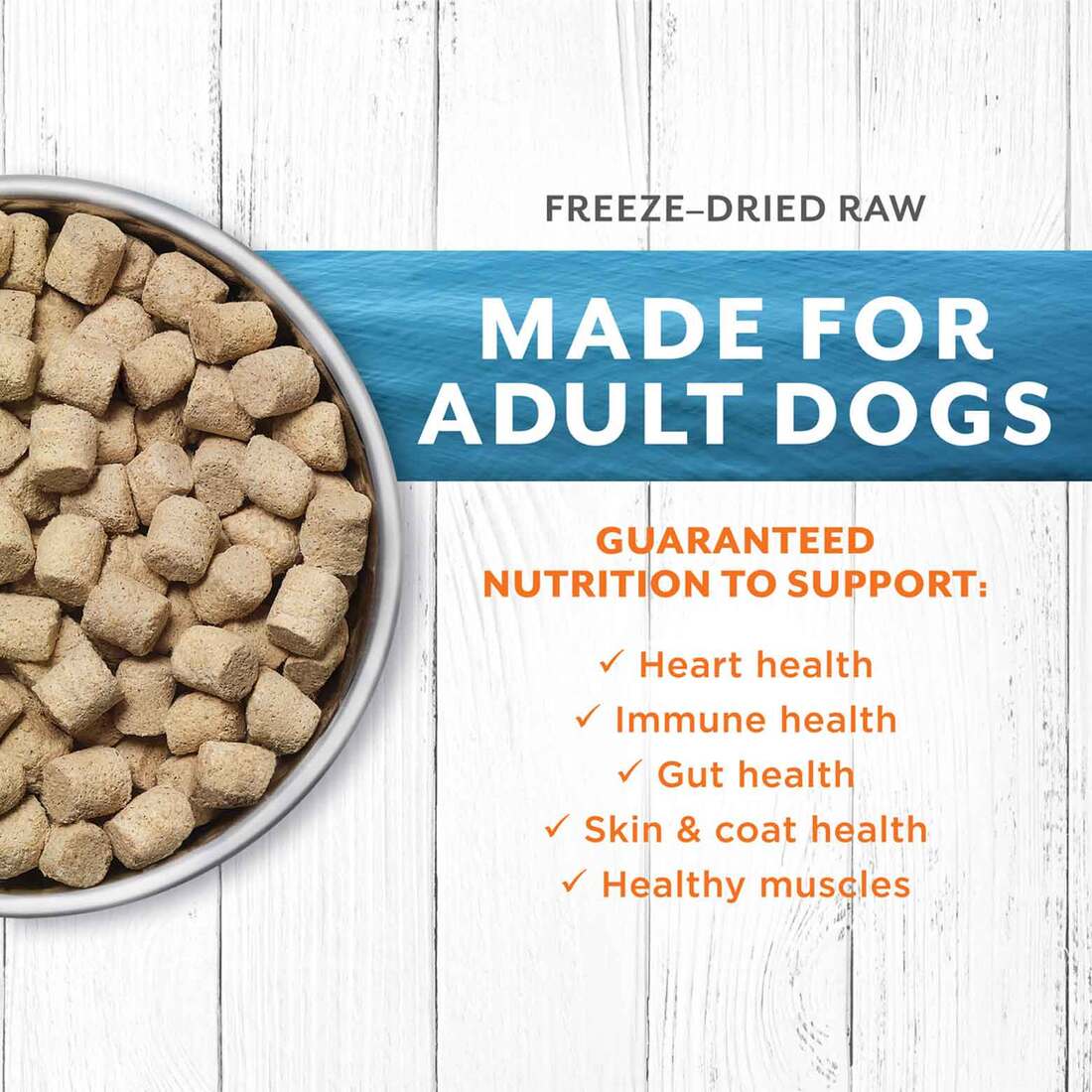 Instinct Raw Longevity Adult Freeze-Dried Pollock Bites Dog Food, 4.5 Ounce Bag