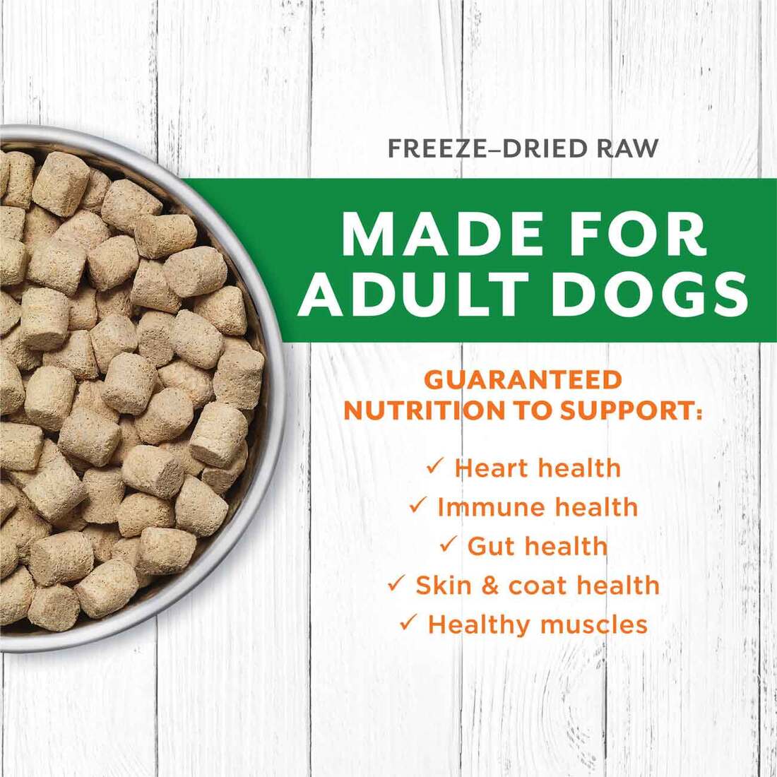 Instinct® Raw Longevity™ Adult Freeze-Dried Lamb Bites Dog Food, 9.5 Ounce Bag