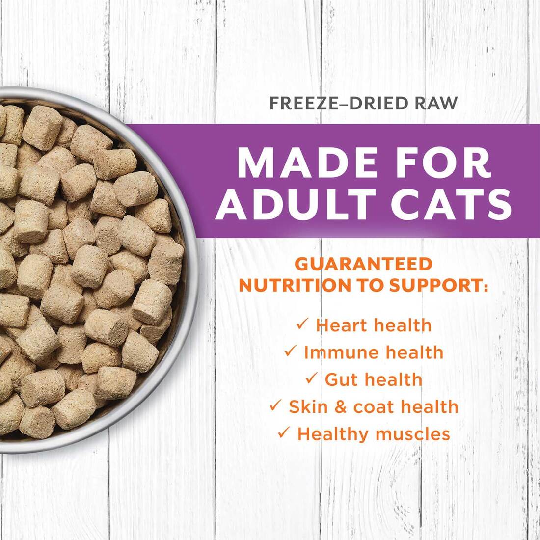 Instinct Raw Longevity™ Freeze Dried Cat Food, Adult Freeze Dried Rabbit Bites, 9.5 Ounces