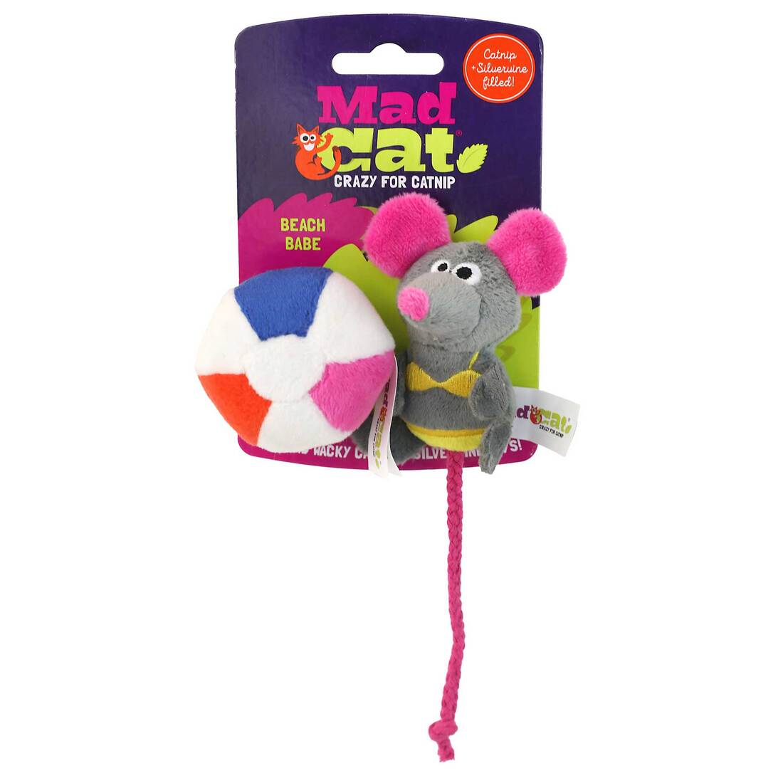 Mad Cat Beach Babe Cat Toy, 2 Pack