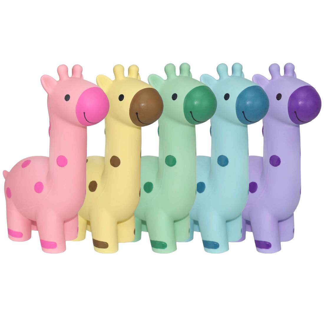 Multipet Minipet Latex Giraffe Dog Toy, Assorted, 5.5 Inches, 1 Each