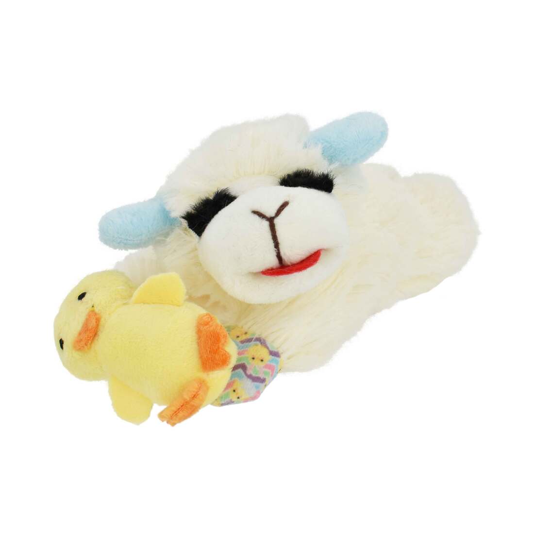 Multipet Dog Toy Lamb Chop With Spring Chick, 6 Inches, 1 Each