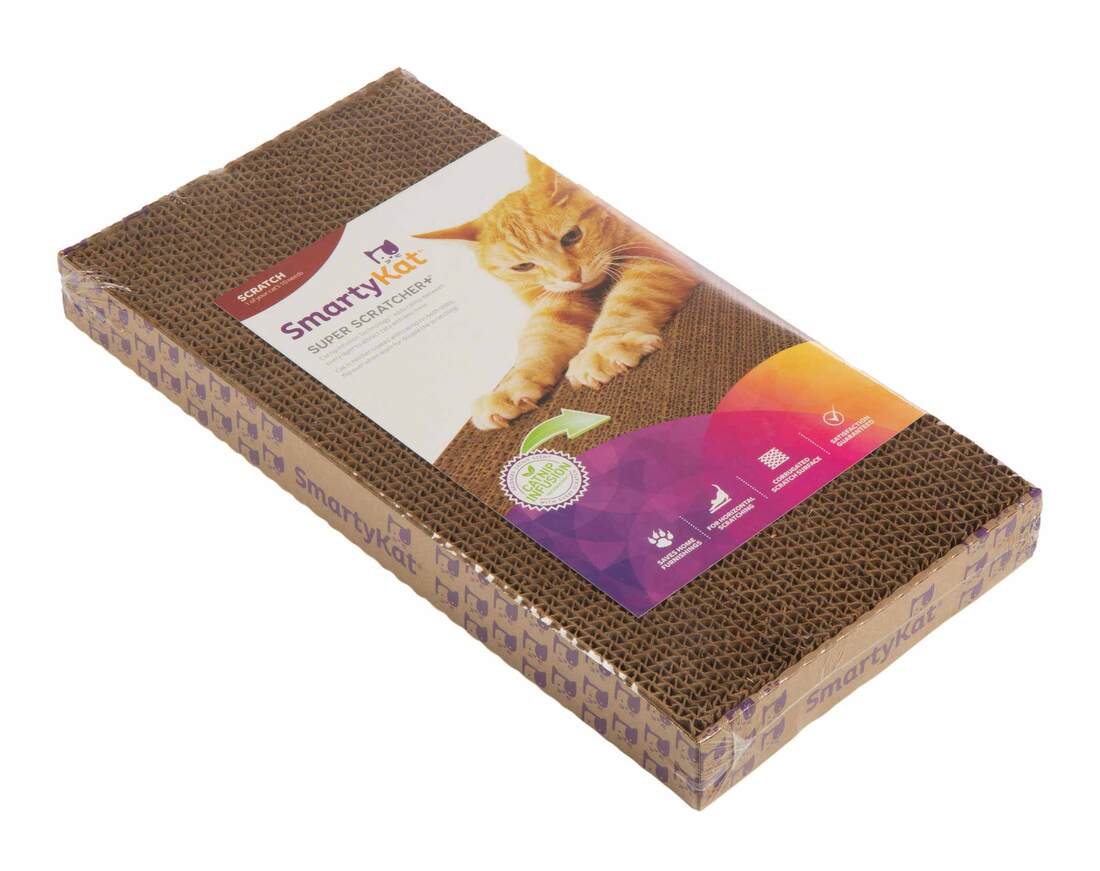 SmartyKat Super Scratcher+ Double Wide with Catnip Infusion