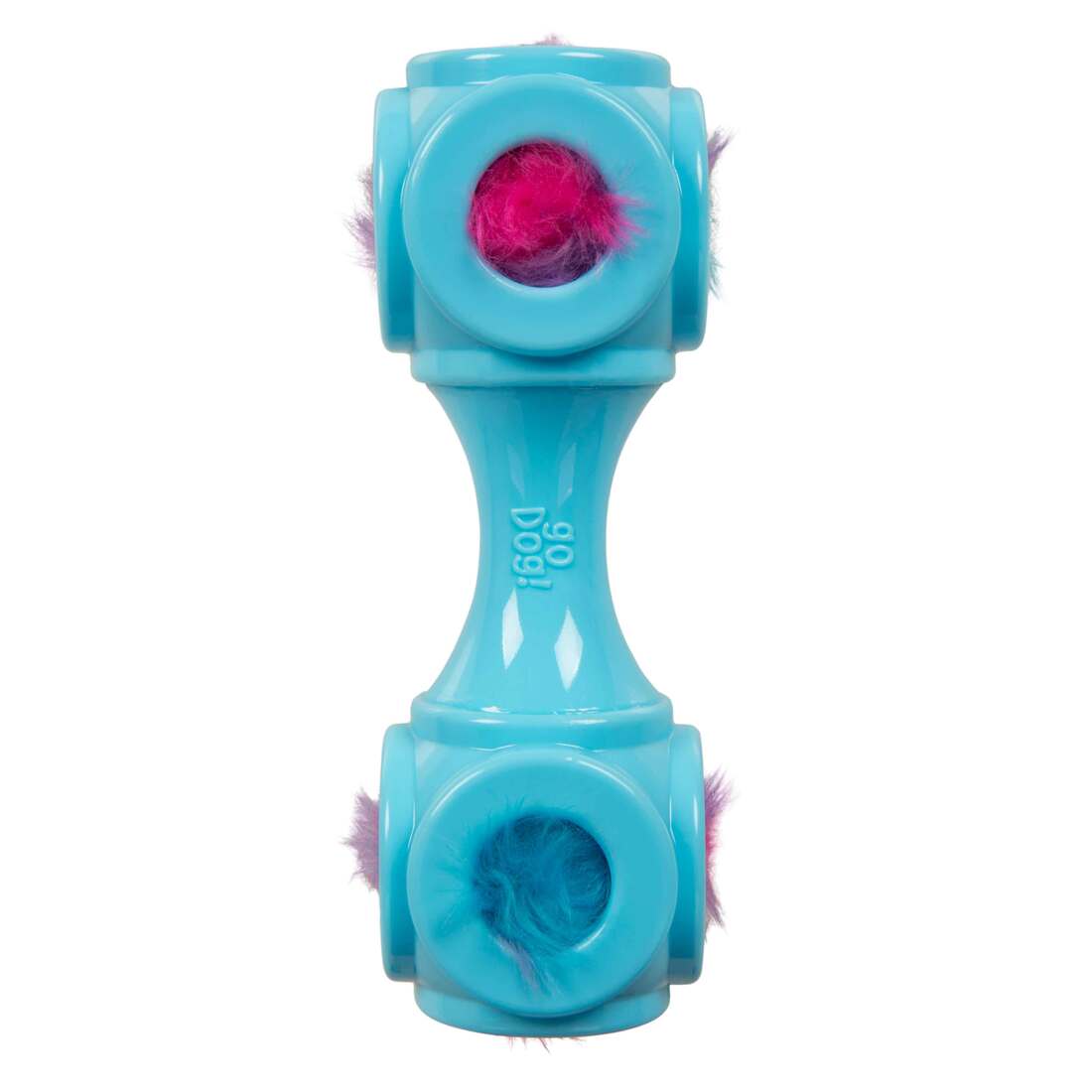 goDog Silent Squeak TPR Bounceez Bonezy Ultrasonic Dog Toy