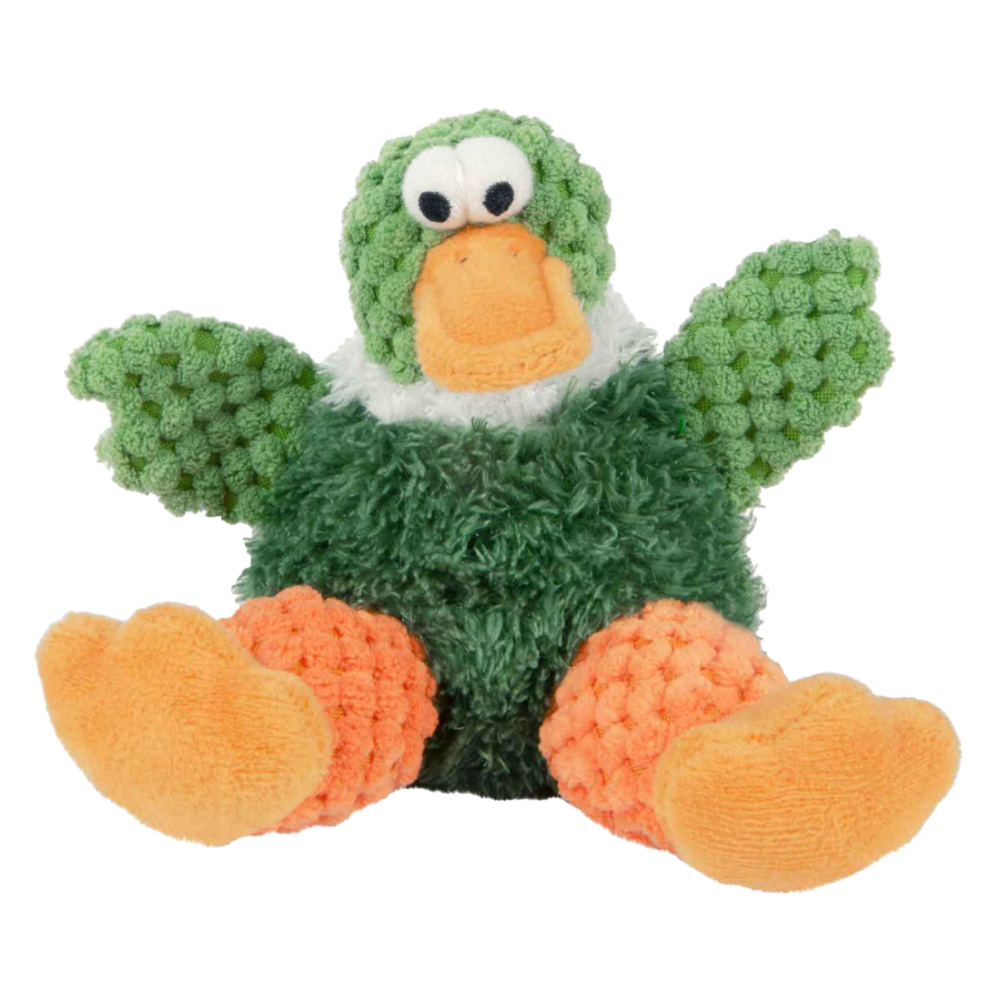 goDog Checkers Just For Me Sitting Duck Squeaky Plush Dog Toy With Chew Guard Technology, Mini