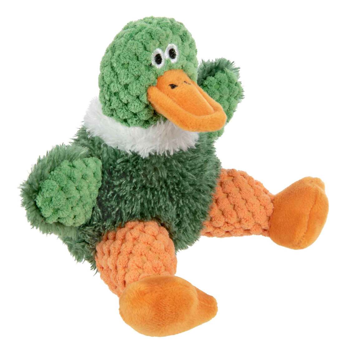 goDog Checkers Just For Me Sitting Duck Squeaky Plush Dog Toy With Chew Guard Technology, Mini