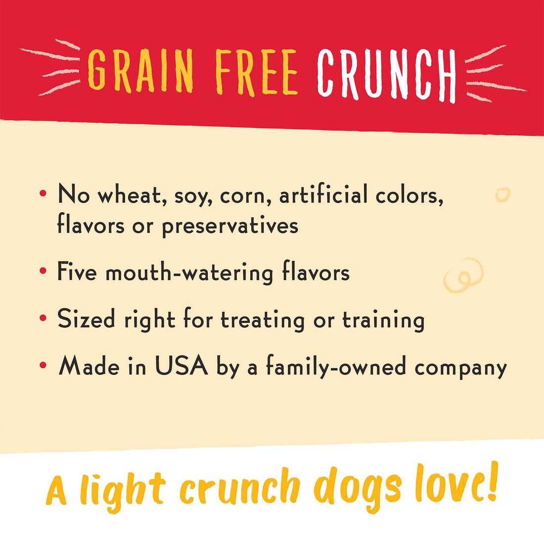 Charlee Bear Crunch Dog Treat, Peanut Butter and Banana, 8 Ounces
