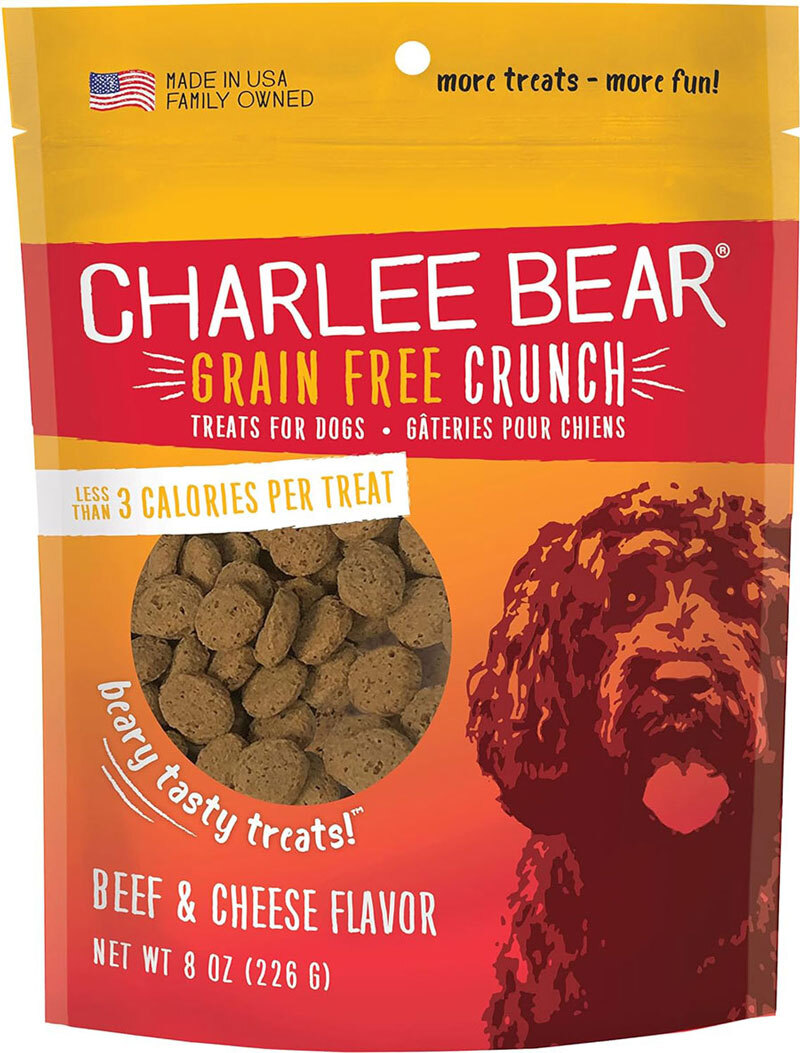 Charlee Bear Beef, Liver, and Cheese Dog Treats, 8 Ounces