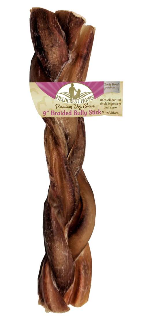Fieldcrest Farms Braided Bully Stick, 9 Inches, 1 Each